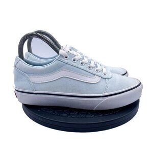 Womens Vans Old Skool Light Baby Blue Skateboarding Shoes Sneakers Size 6.5